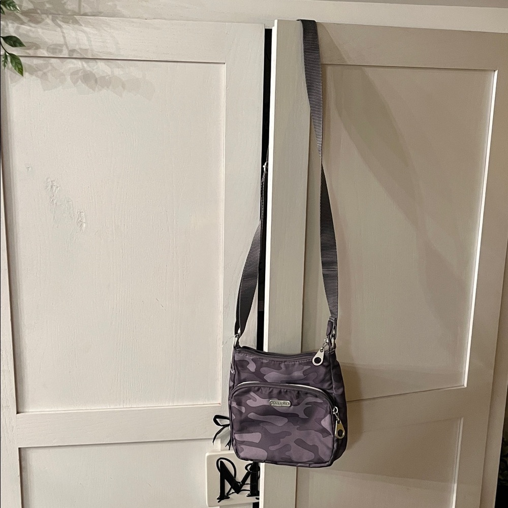 Grey Camouflage Crossbody Bag by Baggallini
Never used!